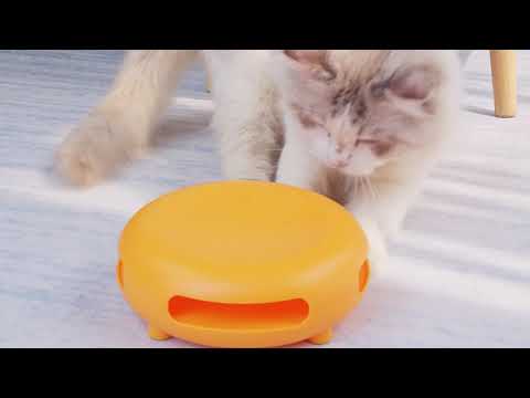 Spinning Fur Cat Teaser Toy Automatic Playful USB Rechargeable Cat Toy
