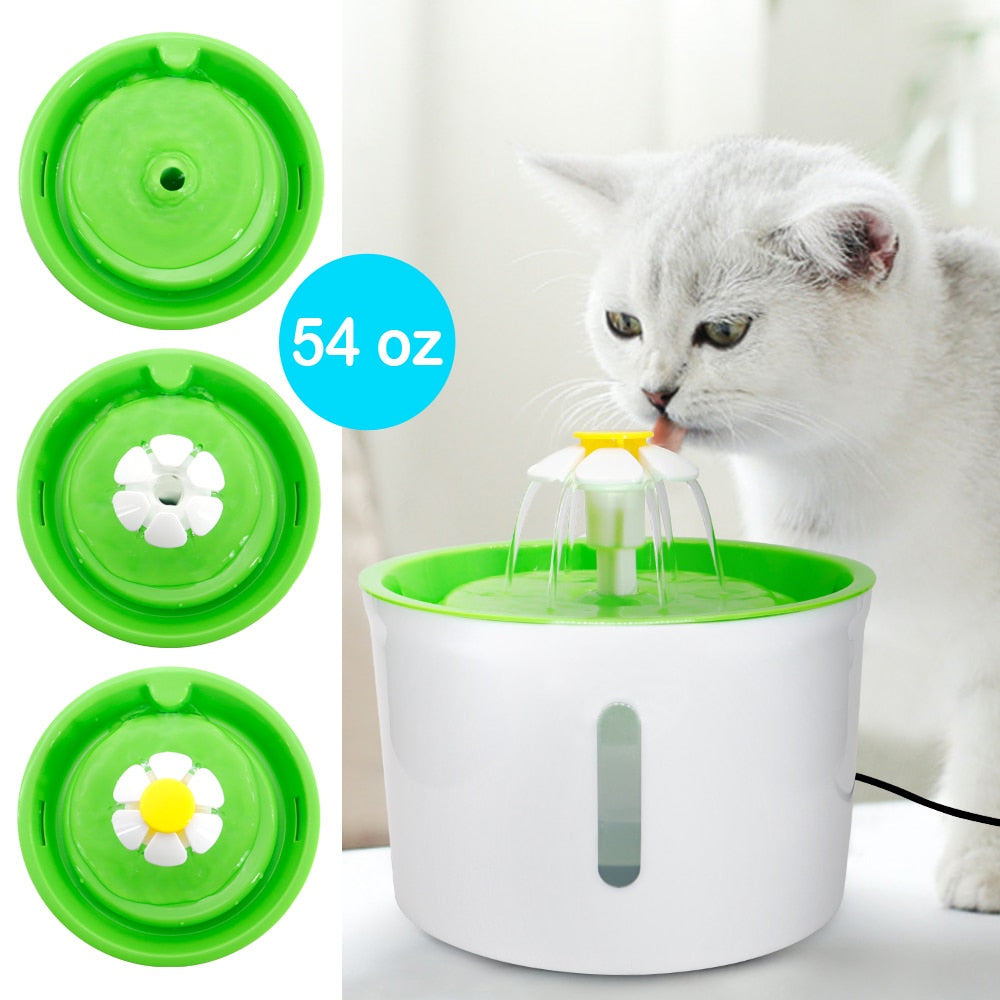 1.6L Automatic Cat Dog Water Fountain Electric Pet Drinking Feeder